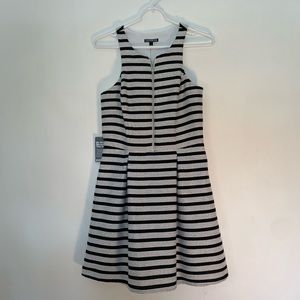 Express stripped midi dress
